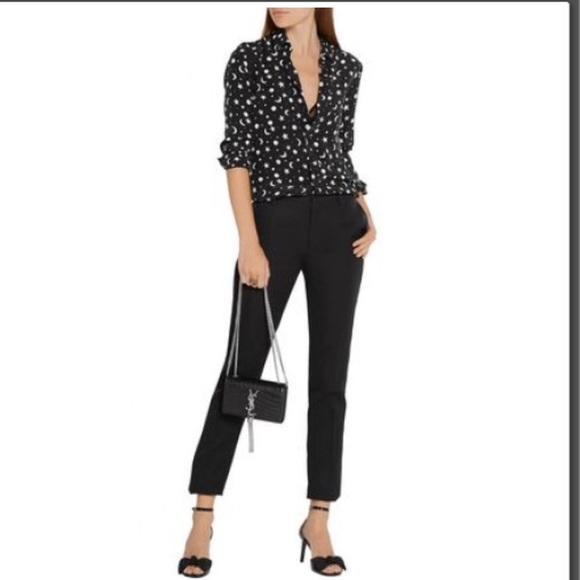 New Saint Laurent Jane 80 Patent Bow Sandals - Picture 5 of 8